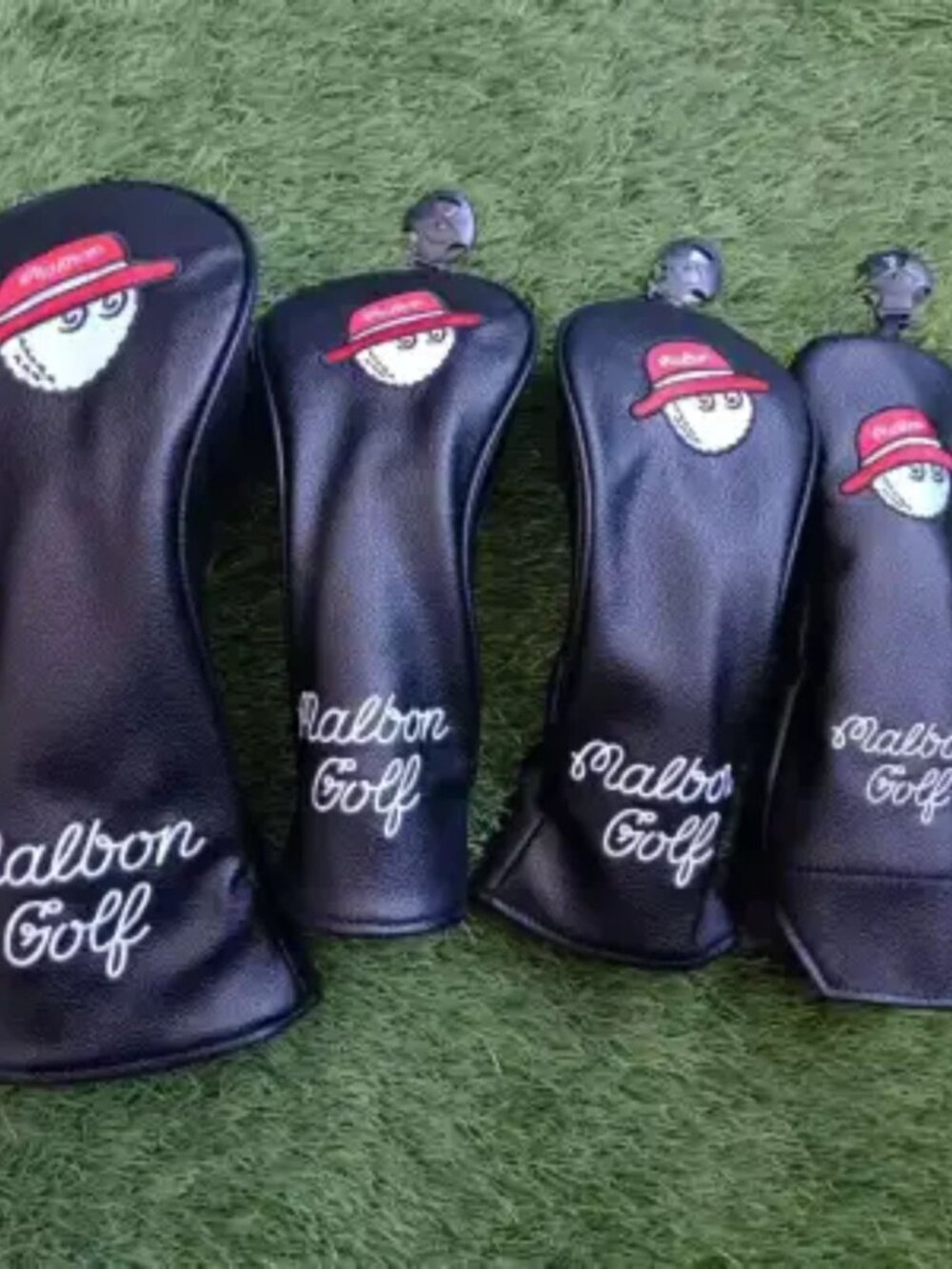 Malbon Golf Club Headcovers Fisherman Hat Wood Driver Hybrid Putter